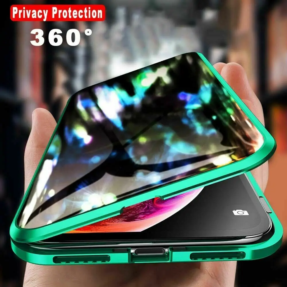 Для iPhone7 8/7 8 Plus/X Xs/XR/XSMax Новое 360 ° надежное закаленное стекло и металлический чехол