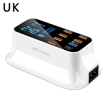 

8 Ports Quick Charge 3.0 USB Charger For Android iPhone Adapter 18W PD 3.0 Phone Tablet Fast Charger