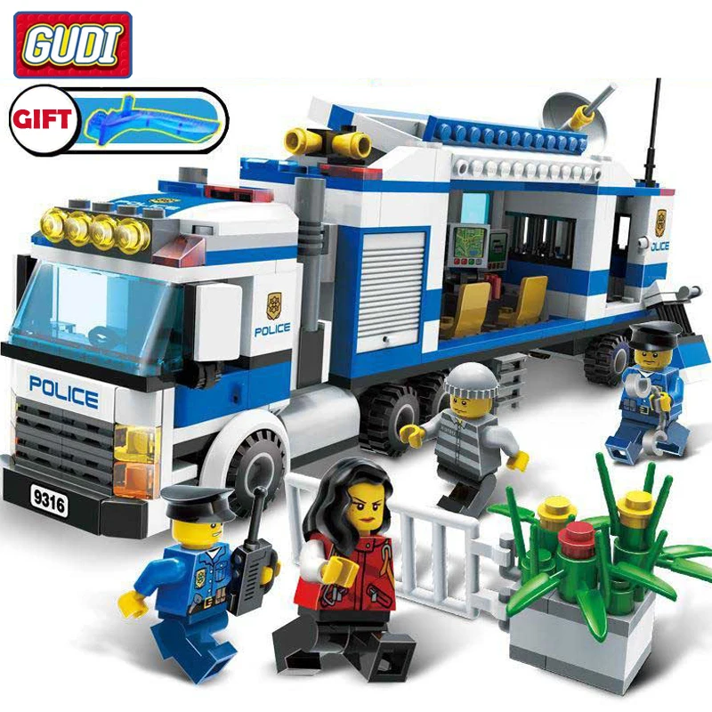 

City Police Series Building Blocks Helicopter Figures Block Assembled Building Legoingly DIY Bricks Educational Children Gift