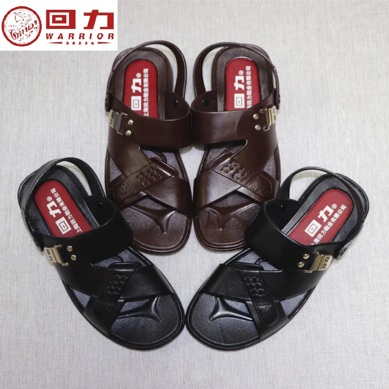 

[Fake a Lose Ten] Shanghai Genuine Product Warrior Summer Sandals Men's Open Toe Sandals Outdoor Sandals
