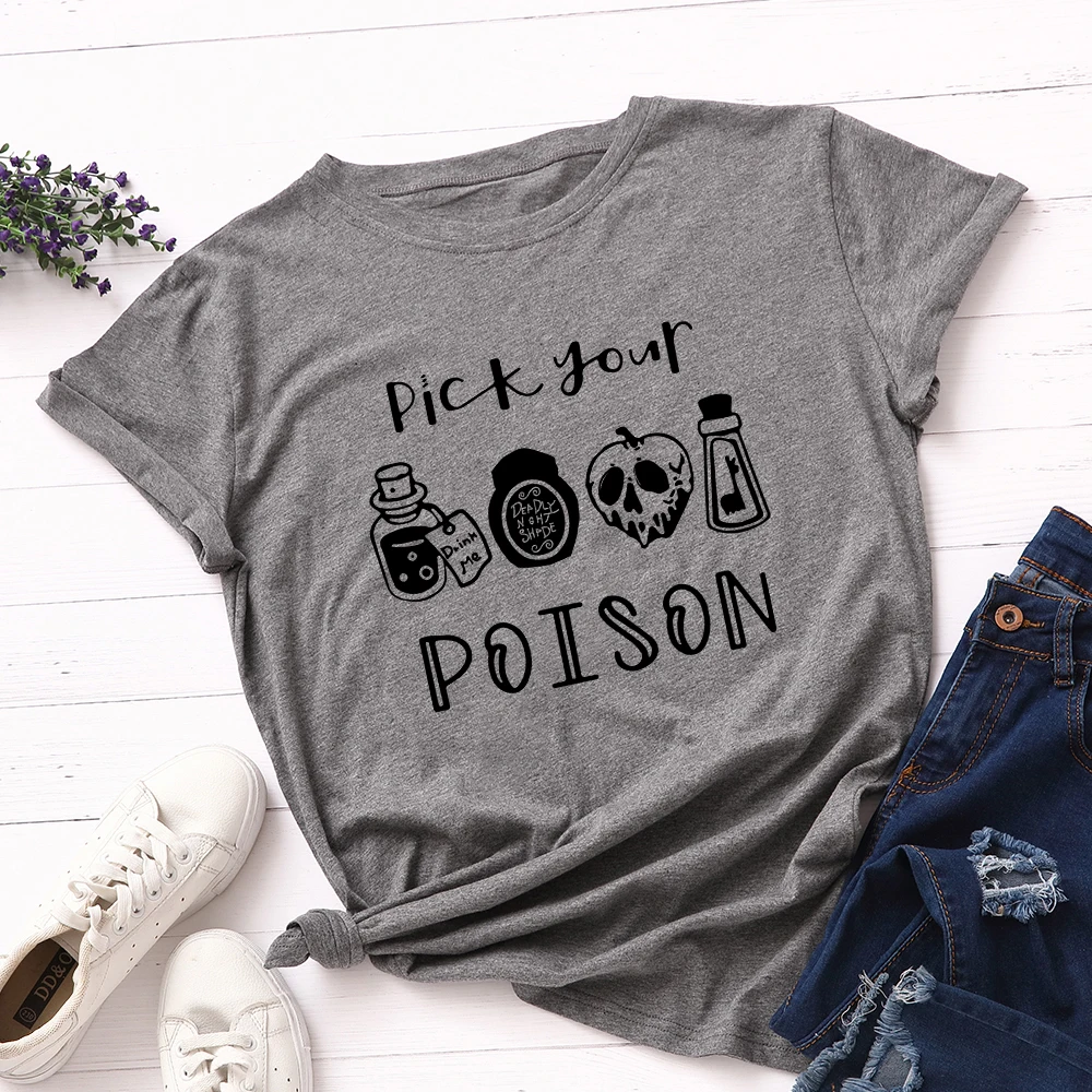 JFUNCY Plus Size Halloween Clothes Women T-shirts Female Short Sleeve Tee Tops Woman Casual Tshirt 2020 Summer Cotton T Shirt