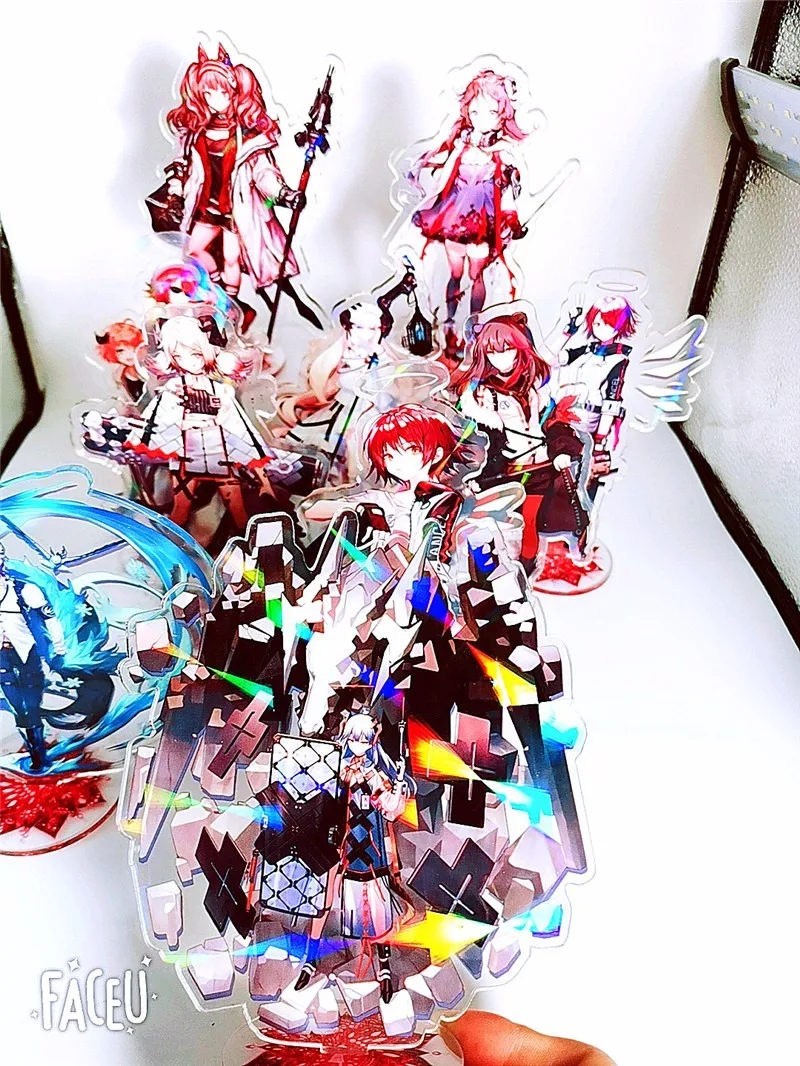 Мультфильм Arknights Texas Exusiai брелок креативное акриловое кольцо для ключей женские детские брелоки Sleutelhanger для мужчин и девочек милый забавный брелок