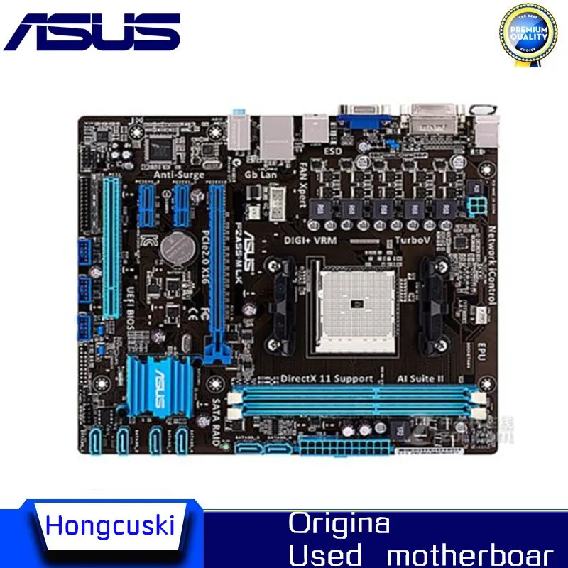 

Б/у материнская плата A55 FM1 для ASUS F1A55-M LK материнская плата DDR3 32G SATA II USB2.0 PCI-E 2,0 Micro ATX