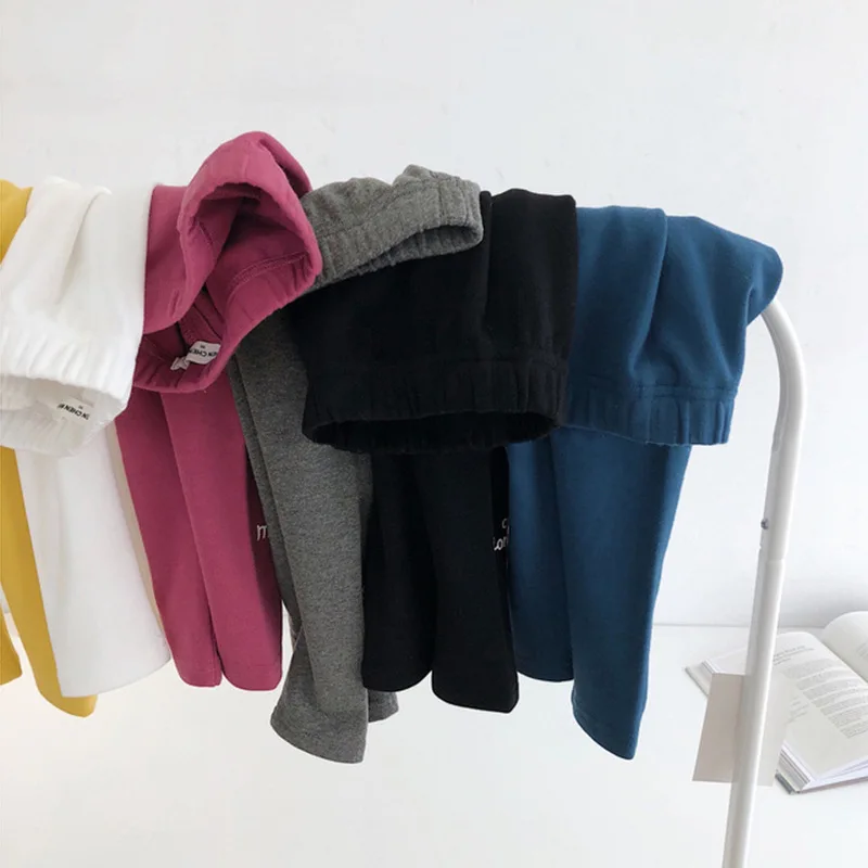 

Chen Mom Childrenswear GIRL'S Leggings Spring And Autumn Outer Wear Stretch Pants Versatile 1-3-5-Year-Old Children Baby Girls L