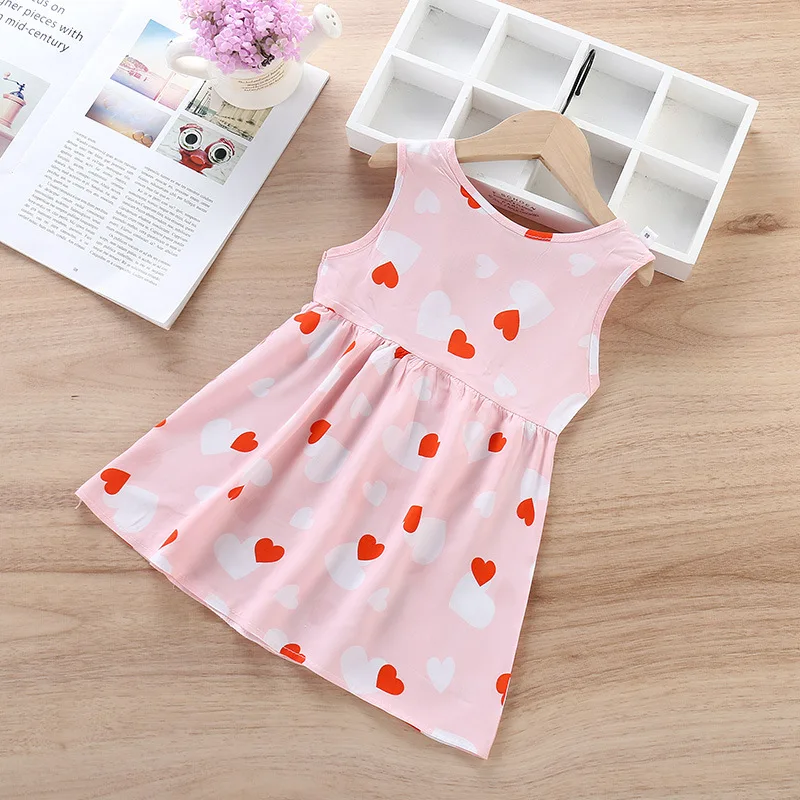 Baby girls dresses summer dress Children clothes Sleeveless cloth Kids Princess Party Fashion Outfit Beautiful vestido clothing cutest baby dresses