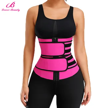 

Lover-Beauty Women Latex Waist Trainer Tummy Firm Control Body Shaper Corset Abdominal Slimming Belt Underbust Waist Cincher