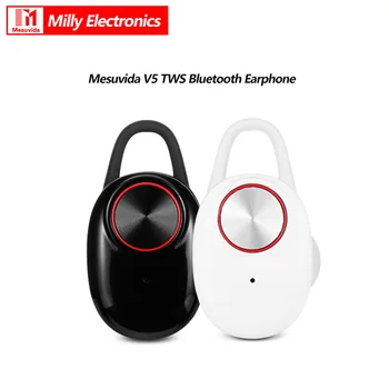 

NEW Mesuvida V5 TWS True Wireless Earbuds Bluetooth Mini In-Ear Earphone Real Wireless Stereo HIFI With Charging Box