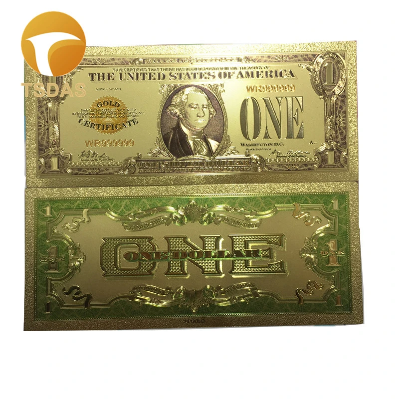Colorful America 1 Dollar Pure Gold Banknote 2 Sides Gold Plated 24k Bill Bank Notes Business Souvenir Gifts 10pcs Lot Aliexpress