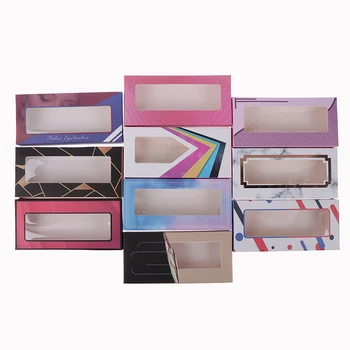 

10Pcs Makeup Custom Eyelashes Packing Boxes Mink False Eyelash Gift Box Lashes Package Customize Storage Cases Cosmetic Case