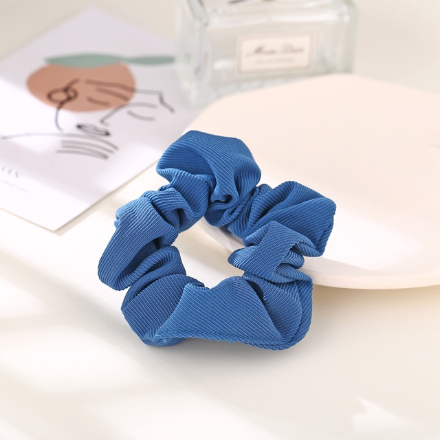 Silk Rainbow Scrunchies For Women Girls Gum Hair Tie 1PCS Hair Rope Rubber Bands Ponytail Hold Hair Accessories