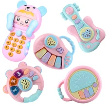 Музыкальная клавиатура для детей, микрофон для караоке, детские игрушки для девочек 5 лет, набор музыкальных инструментов для детей BB50YQ