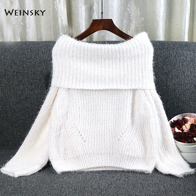 

2019 Autumn Women Pullover Sweater Korean Fashion Quality Knitted Jumper Top Soft Warm Female Sweater