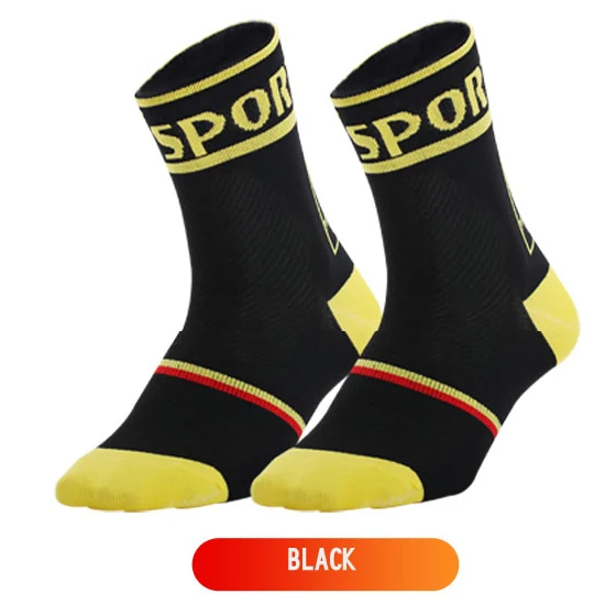 B Style Black DH спортивные брендовые носки для велоспорта, удобные уличные спортивные мужские и женские носки в горошек, носки для бега, пешего туризма, гонок, дороги, MTB, носки для горных велосипедов - Цвет: B Style Black