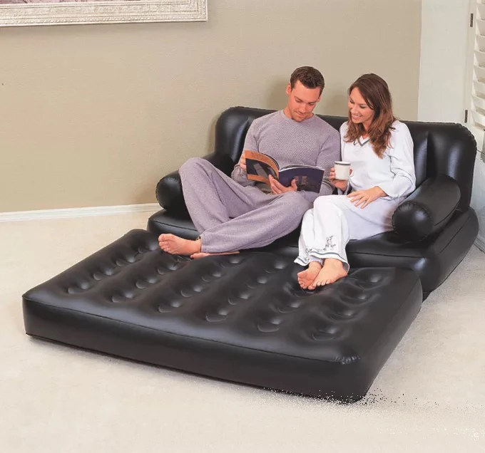 188*152*64CM environmental protection PVC double lazy multi-function five-in-one inflatable sofa bed folding sofa