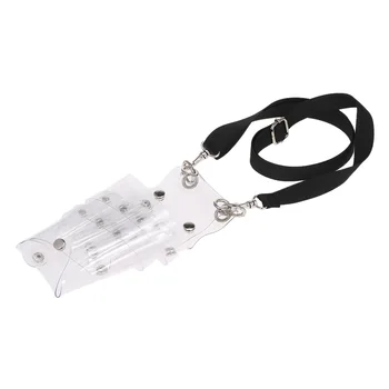 

Fashion Barber Scissors Bag Hairdressing Tool Transparent Hair Large Capacity Hairdresser Bag Double-Layer Pockets
