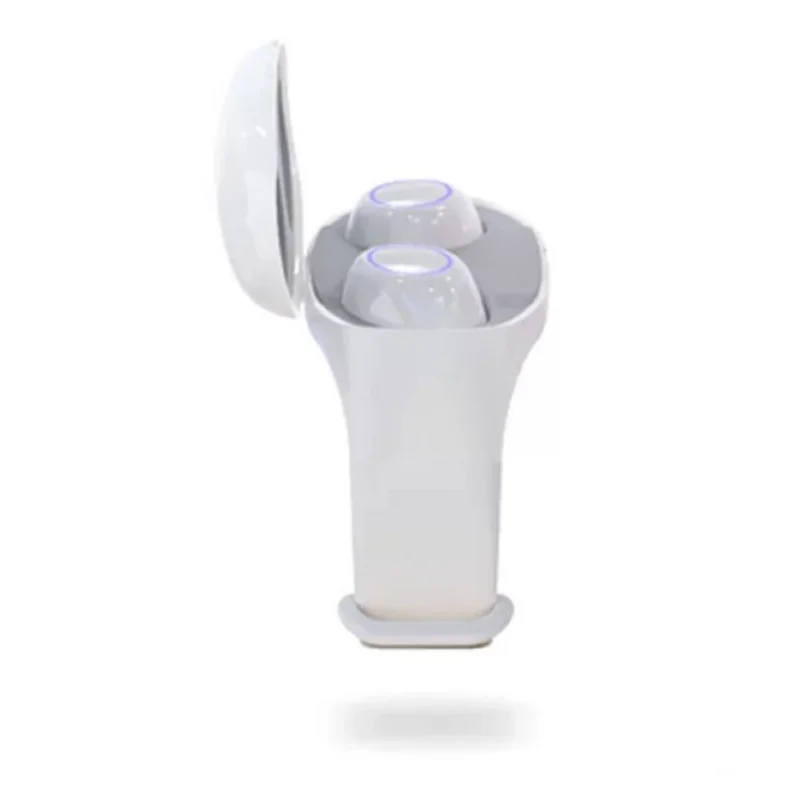 white TWS Bluetooth 5,0, беспроводные наушники, спортивные наушники с громкой связью, гарнитура с смарт-браслетом, часами, фитнес-браслетом - Цвет: white