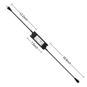

500 Watts Outdoor String Lights Dimmer, Wireless Remote Control Dimmer Switch 50Ft Distance Plug in Dimmer Stepless