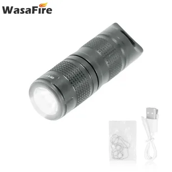 

XPG-R5 Super Mini Flash Light Torch Rechargable Keychain Led Flashlight Aluminum Alloy Lanterna Built-in 10180 Battery