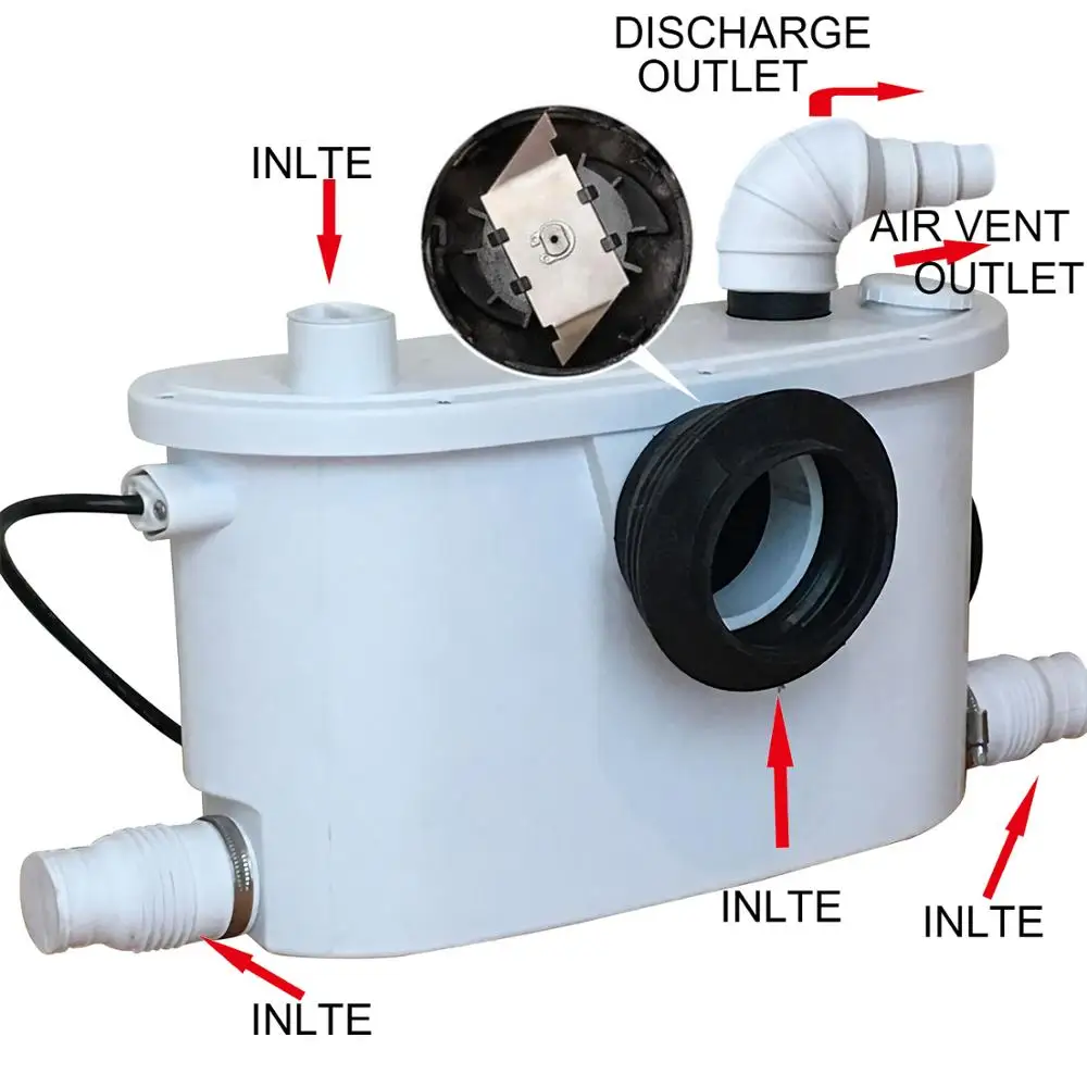 Смарт 110V macerator туалетный насос для американского рынка