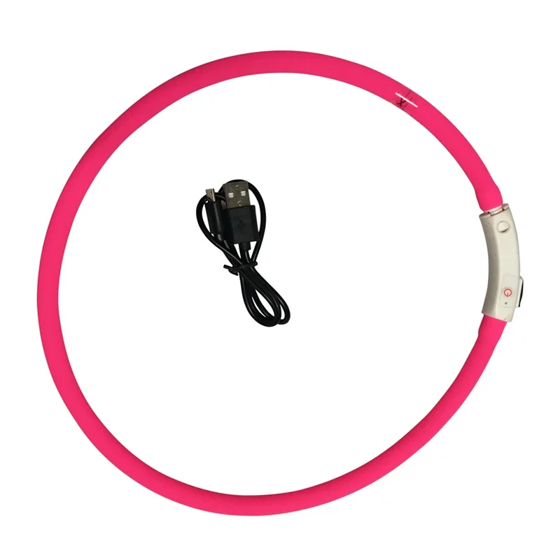 Ошейники для собак, кошек, USB, перезаряжаемый мигающий ошейник, светящийся ошейник, светодиодный, светящийся ошейник для собак, светящийся плюшевый ошейник для животных, см