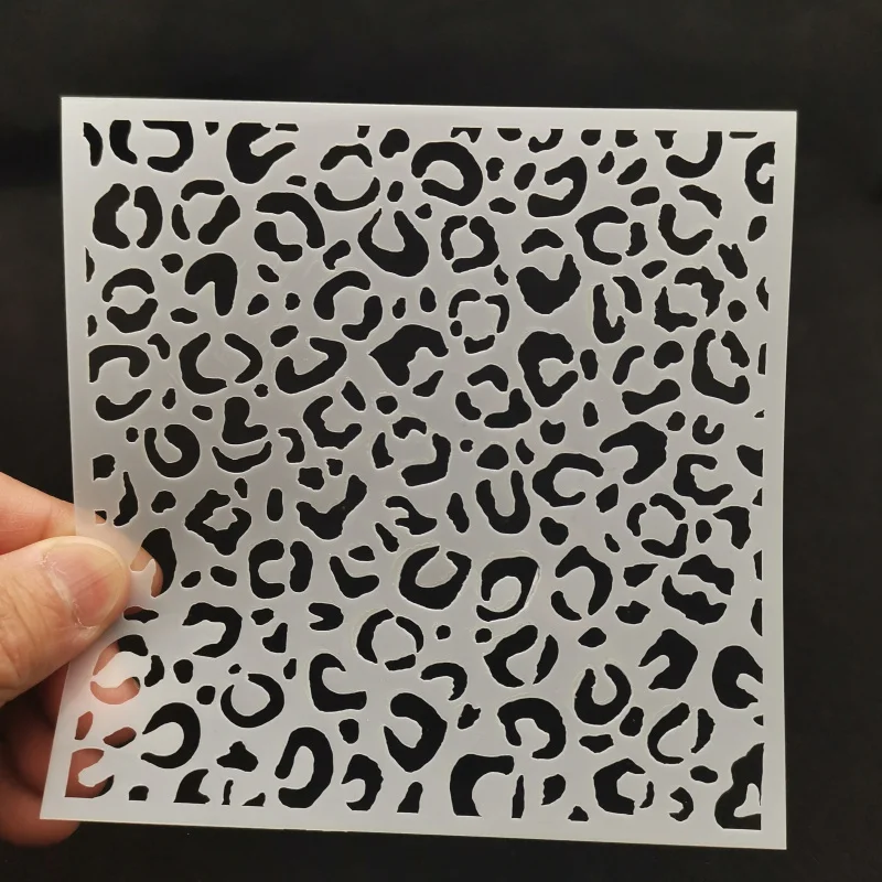 

13*13 трафареты с леопардовым принтом для нанесения слоев граффити ручная копия доска с вырезами сделай сам фотоальбом графический инструмент для покраски распылением