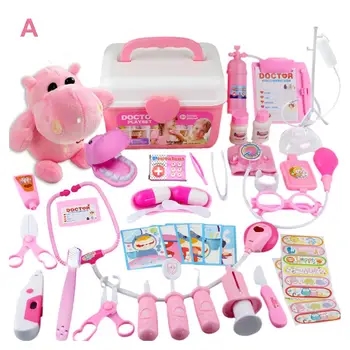 

Kids Doctor Kits Pretend Toys Boys Girls Medical Set Doctor Nurse Role Play Game Thermometer Toys For Children Girls Play House