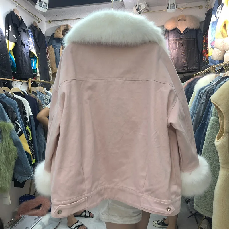 Женская зимняя короткая куртка Mujer Parkas зимнее пальто Женская свободная парка с меховым воротником куртки с хлопковой подкладкой пальто