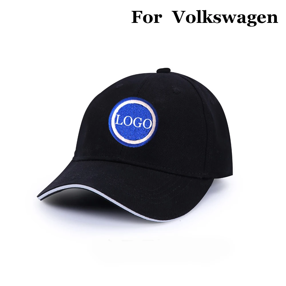 

Unisex Baseball Cap Auto Logo Emblem Adjustable Embroidery Hat Black Outdoor Breathable Hat Car Accessories For Volkswagen vw