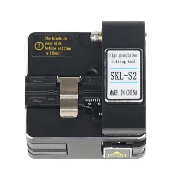 

New SKL-S2 Fiber cleaver cable cutting knife FTTT fiber optic knife tools cutter High Precision Fiber Cleavers 16 surface blade