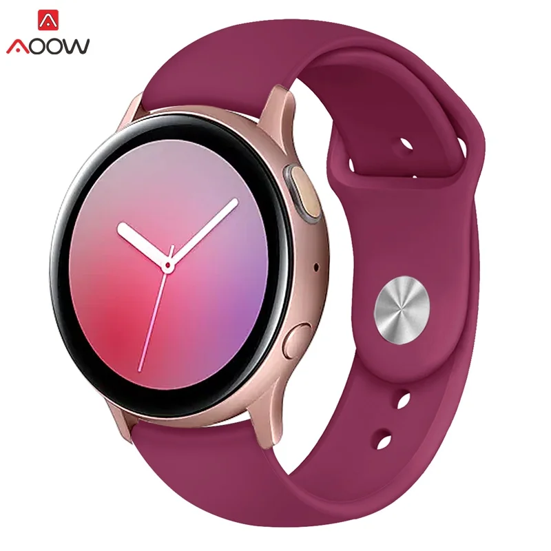 Силиконовые ремешки для часов для samsung Galaxy Watch Active 42 мм 46 мм браслет для gear S2 S3 Huami Amazfit 20 мм 22 мм ремешок для часов