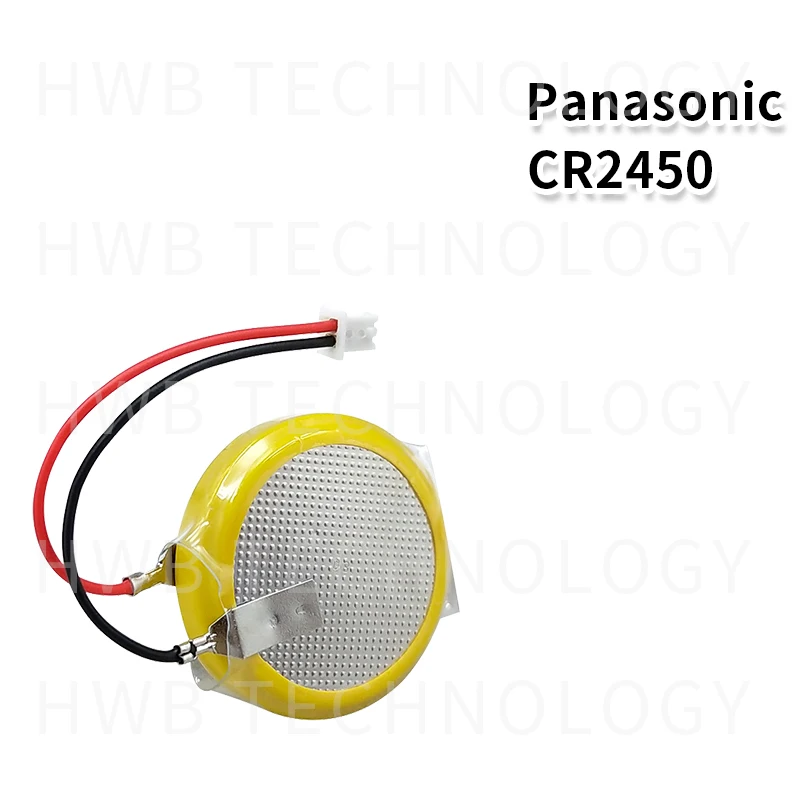 Новинка оригинальный аккумулятор Panasonic CR2450 20 шт./лот с припоем проводные