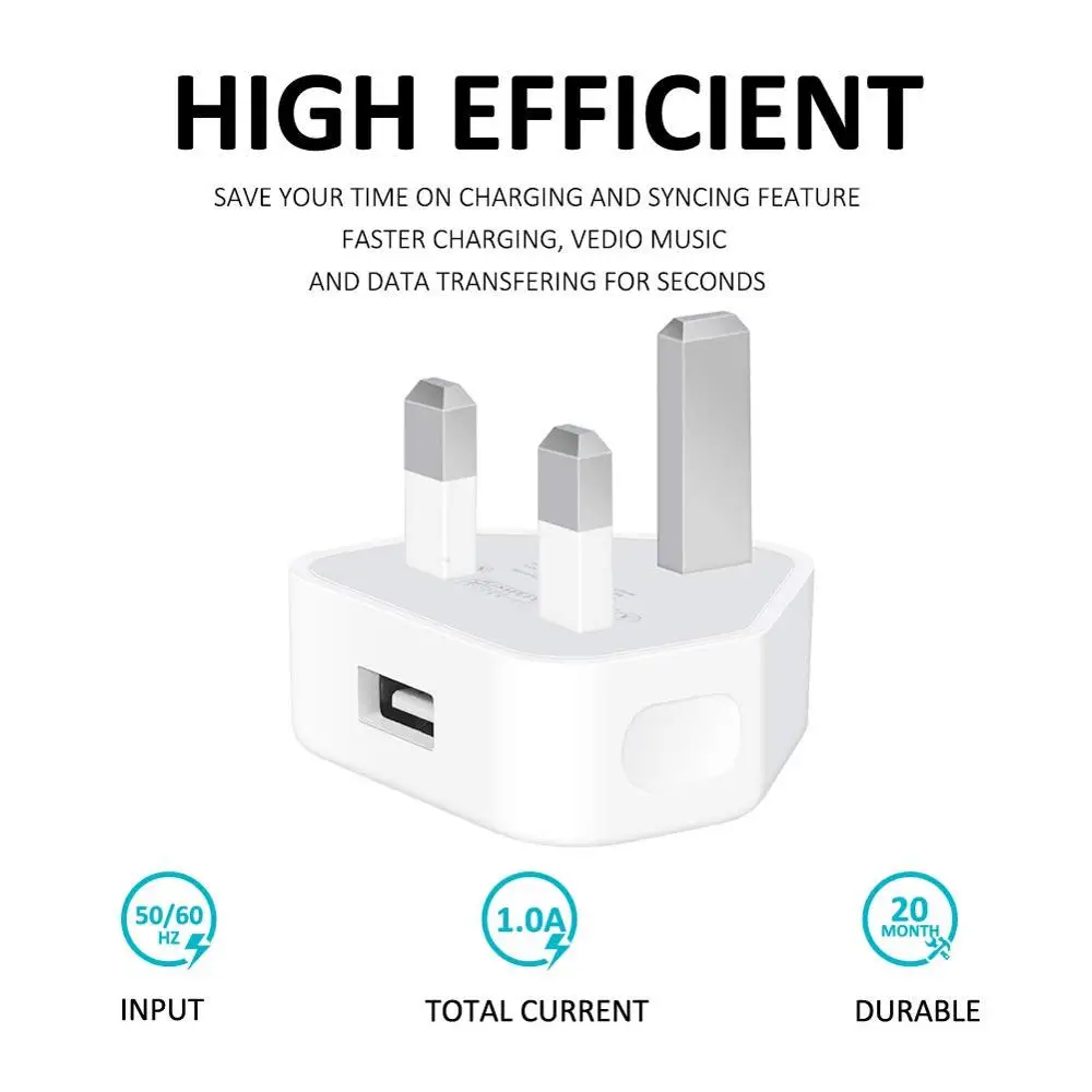 10 шт., сертифицированный MFi Зарядное устройство, настенный USB Переходник штекер блоки, совместимые с iPhone X/8/8 Plus/7/7 Plus/6/6 S/6 Plus/5S/SE/Mini/Air/Pro