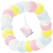 20 шт микрофибровая Подушечка Для Снятия Макияжа Многоразовые Мягкие подушечки для ухода за кожей лица и лица косметические инструменты первой необходимости