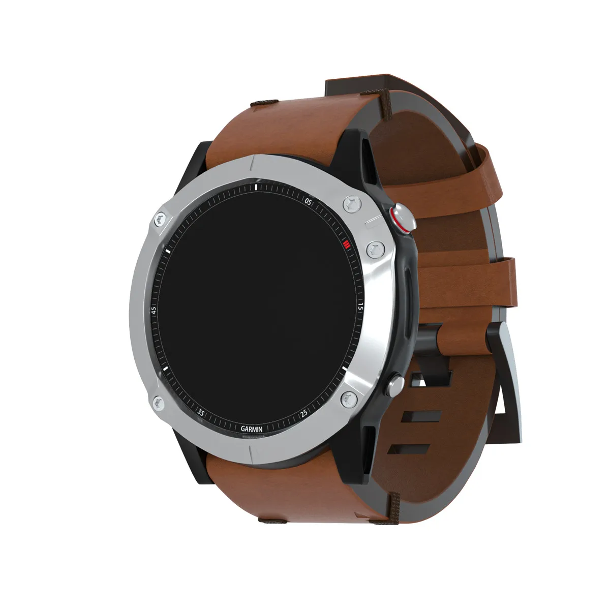 

YAYUU For Garmin Fenix 6 Fenix 6X Wristband Quick Fit Genuine Leather Watchband for Fenix 5/Fenix 6 / Fenix 5X/6X WristStrap