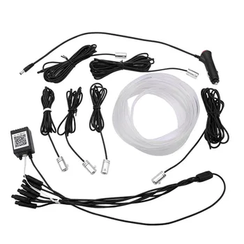 

6/10m RGB Fiber eOptic Atmosphere Lamps Car Interior Ambient Light For Toyota Corolla Camry Prado Avensis Yaris Rav4 Auris
