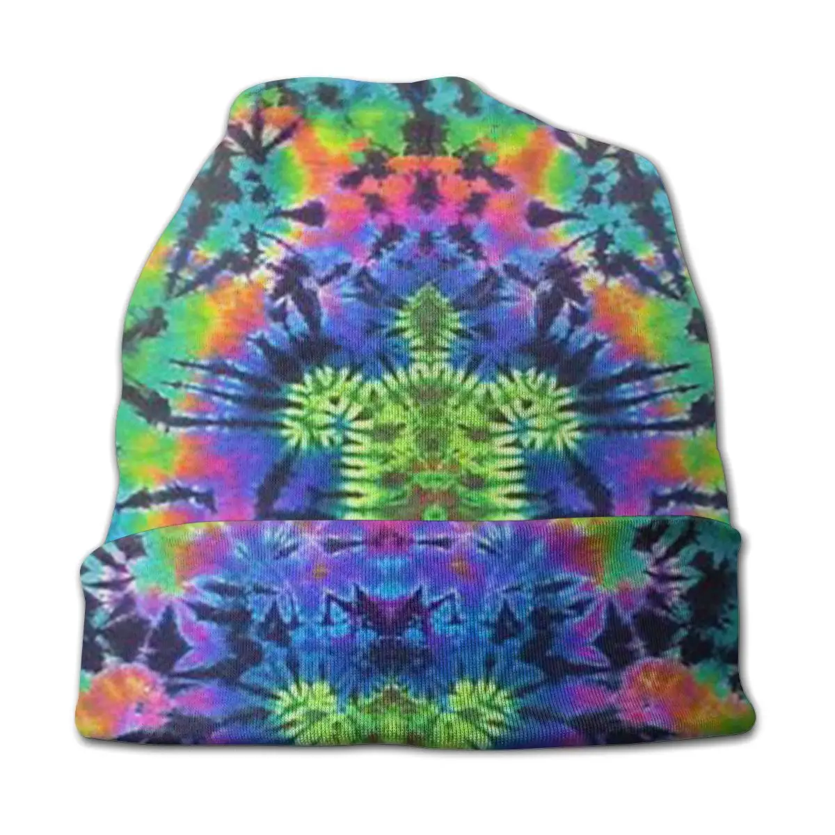 Tie Dye черепаха унисекс взрослая Повседневная шапочка уличная ветрозащитная вязаная Лыжная шапка с рукавом Skully Beanies