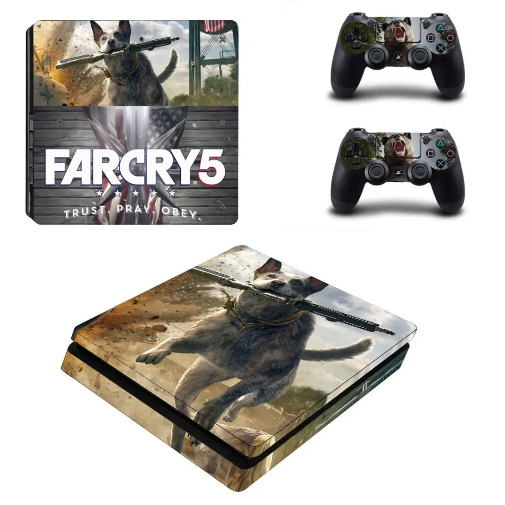 YSP4S-2172 FARCRY Far Cry 5 PS4 Slim sticker s Play station 4 наклейки на кожу для playstation 4 PS4 Slim консоль и контроллер - Цвет: YSP4S-2172