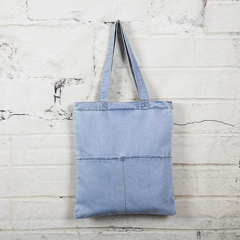 light blue Модные женские сумки-мессенджеры, джинсовые женские клатчи, повседневные сумки на плечо-OPK - Цвет: light blue