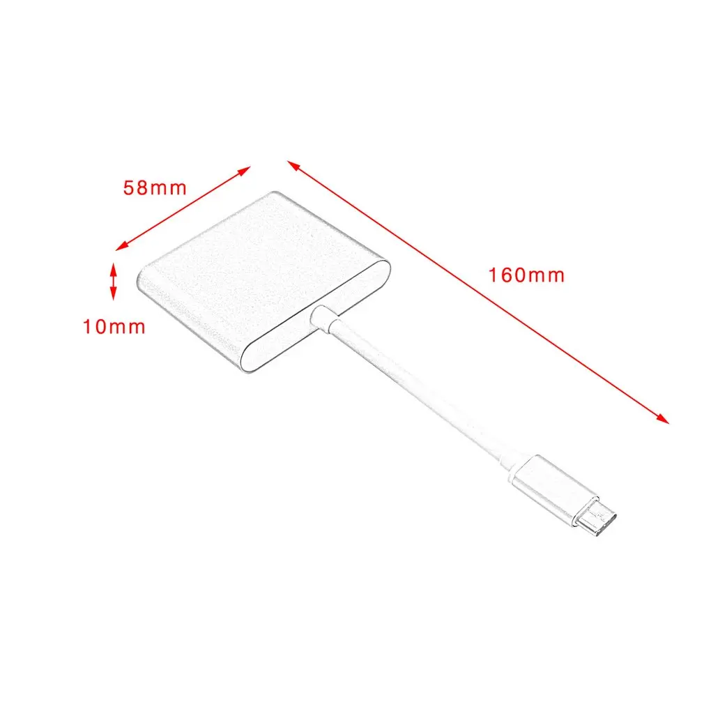 USB 3,1 Тип с разъемами типа C и HDMI USB 3,0 адаптер для Macbook 3-в-1 PD зарядная станция Поддержка 4K HDMI конвертер кабель для Apple Iphone