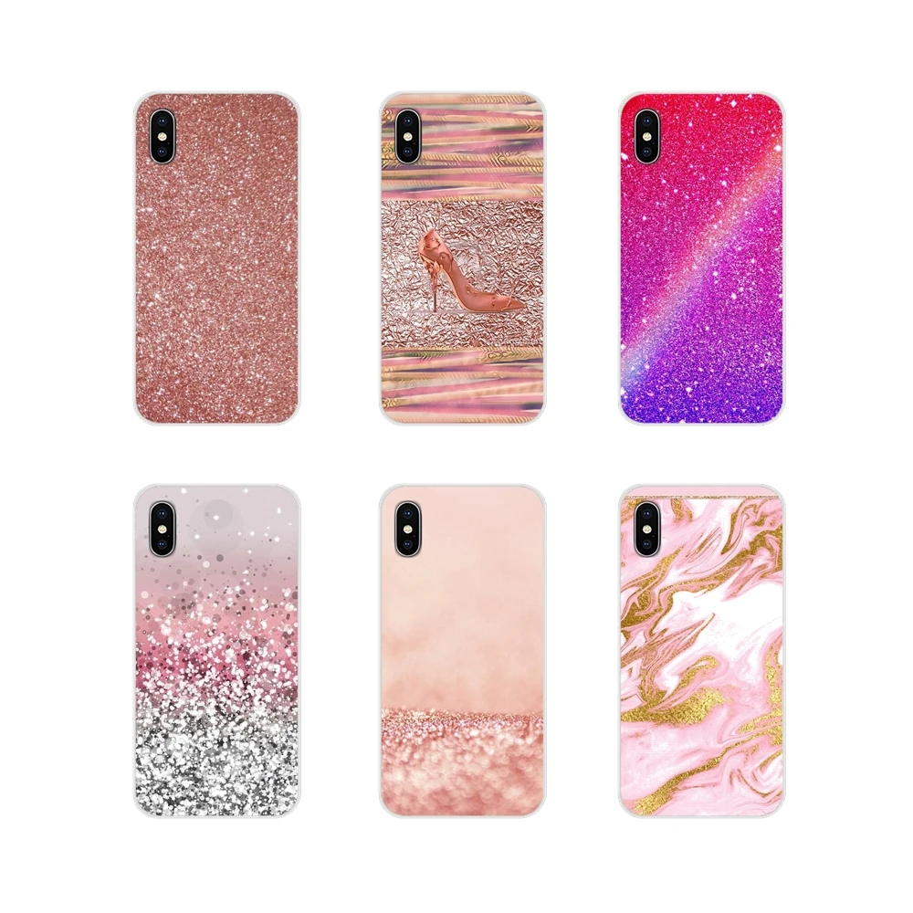 Силиконовый чехол для Huawei G7 G8 P8 P9 P10 P20 P30 Lite Mini Pro P Smart Plus 2017 2018 2019 золотистый розовый
