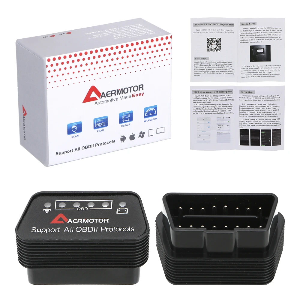 LEEPEE для Android PC IOS Поддержка автомобиля почти OBD-II протоколы ELM 327 Wifi V1.5 OBD2 автомобильный диагностический сканер