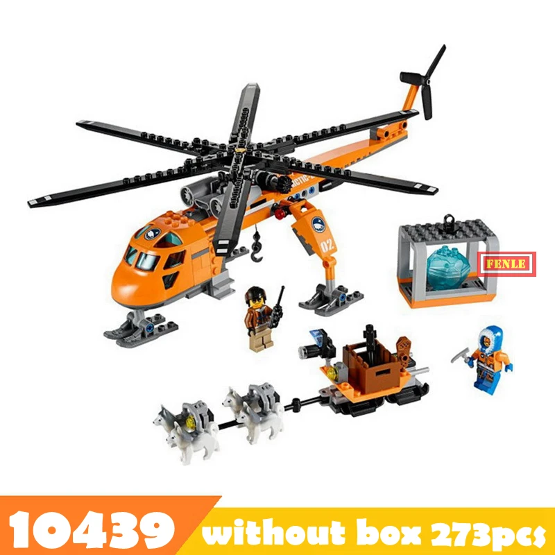 Обязательно полюбят ваши дети Арктический город вертолет поставить самолет модель строительные блоки город Развивающие игрушки для Детский подарок 10439 10440 10441
