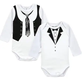 

Baby Boys Romper Gentleman Fake Two Piece One-Piece Party Outfits Birthday For Baby boy Clothes