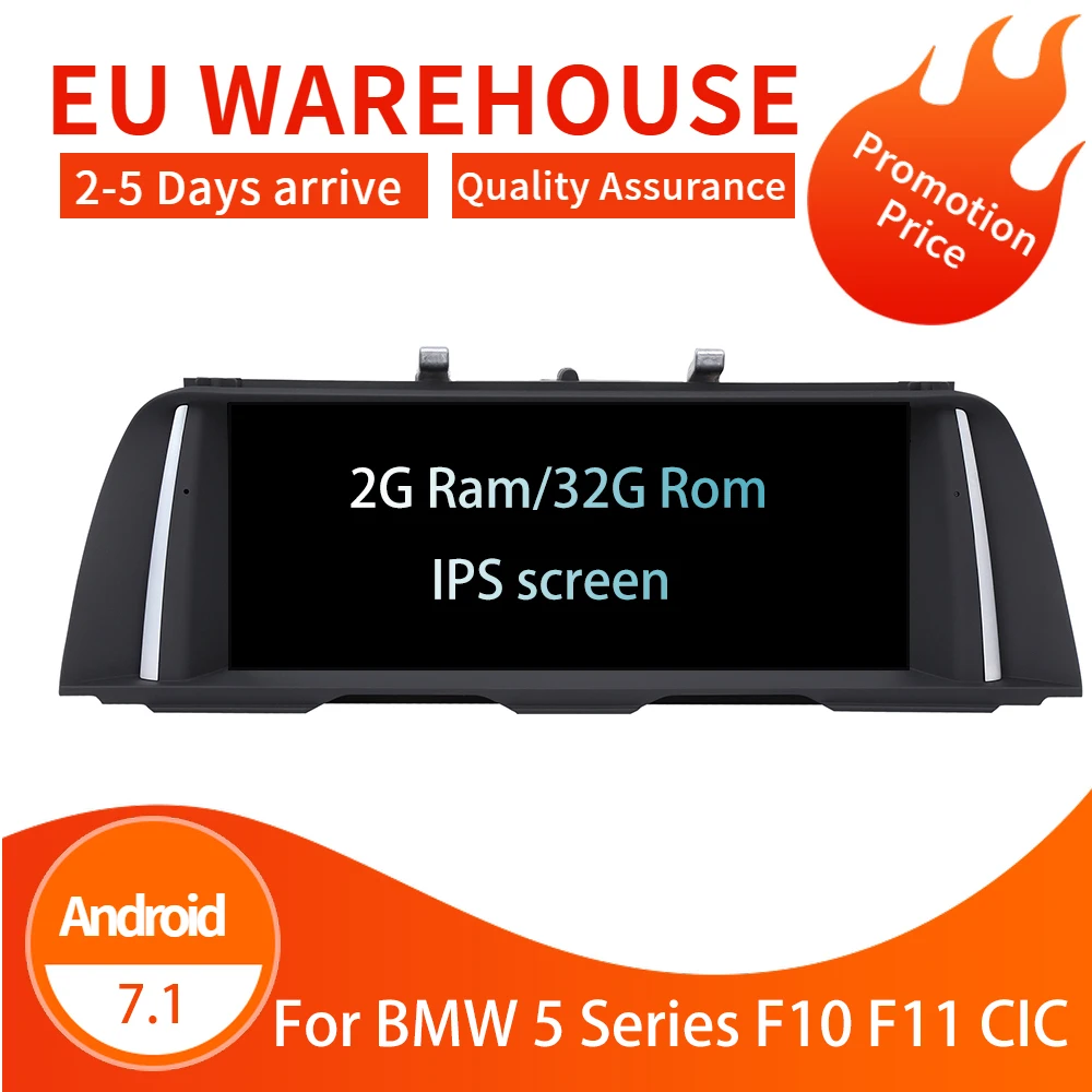 Android 7 1 автомобильный dvd 10 25 дюймов мультимедийный для BMW 5 серии F10 F11 плеер CIC