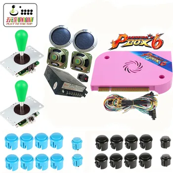 

NEW Arcade parts Bundles kit With 1300 in 1 Pandora Box 6 Joystick support american style joystick Microswitch Jamma Harness