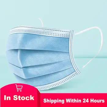 

20PCS Face Mask Flu Disposable Masks Air Pollution Non-woven Anti Virus Protective Mouth Mask Pm2.5 Filter Breathing Facemask