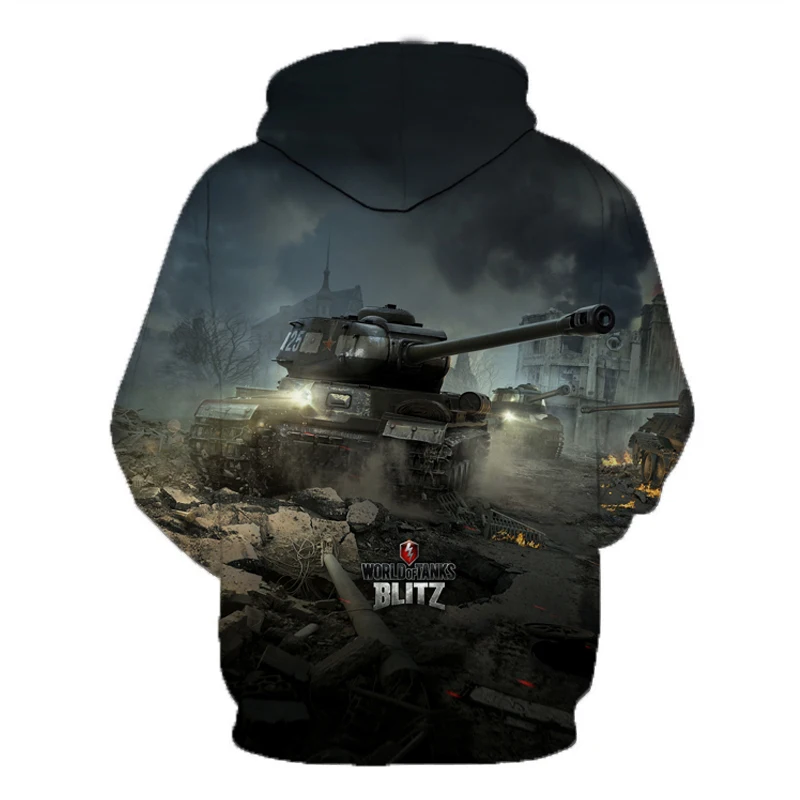 World of Tanks, 3D принт, толстовки с капюшоном для мужчин, популярные игры, повседневные топы, пуловер для женщин, хип-хоп, уличная одежда, негабаритные толстовки