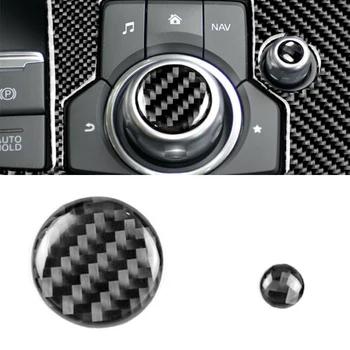 

Car Knob cover Fit For Mazda 3 6 CX-5 CX-9 2017 2018 Volume Button 2pcs set