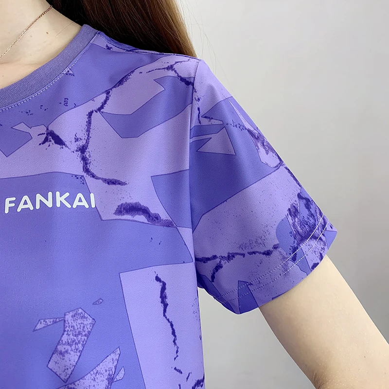Sport T Shirt Hiking Quick Drying T-Shirt Outdoor Sport Climbing Camping Trekking Stretch Short Sleeves Ice Silk Breathable Round Neck Tops