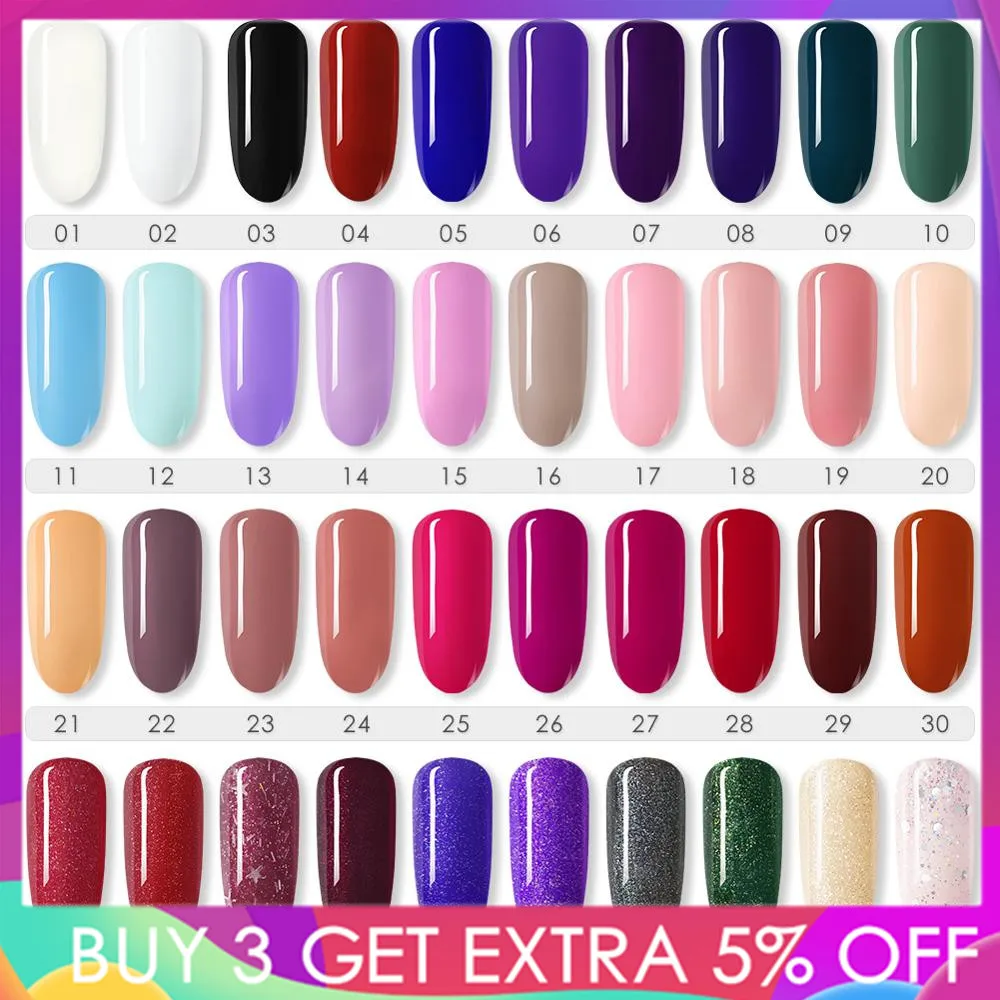 

COSCELIA 40 Colors Gel Nail Polish Nail Kits For Nails Semi Permanent Soak Off Gel Polish Varnish UV Nail Set